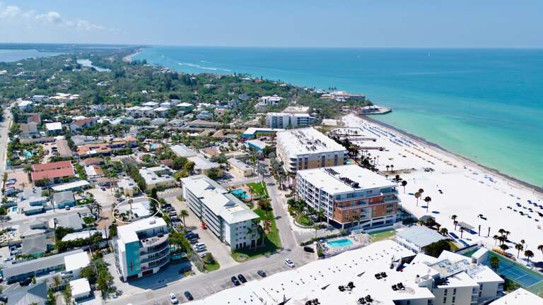Aerial View - Sun N Sea #2 by Siesta Key Luxury Rental Properties