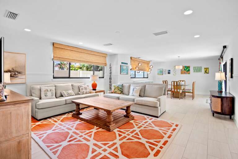 Open Living and Dining Area