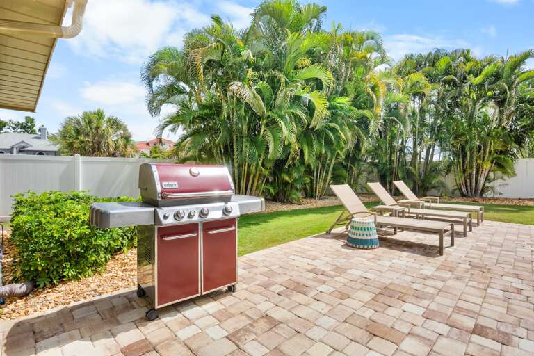 Outdoor Grill with Lounge Seating