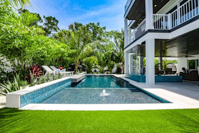 Private heated pool