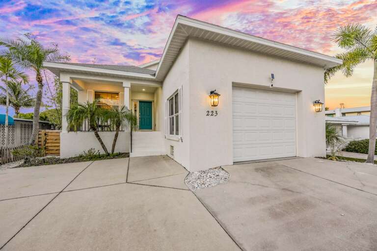 Front Elevation at Dusk