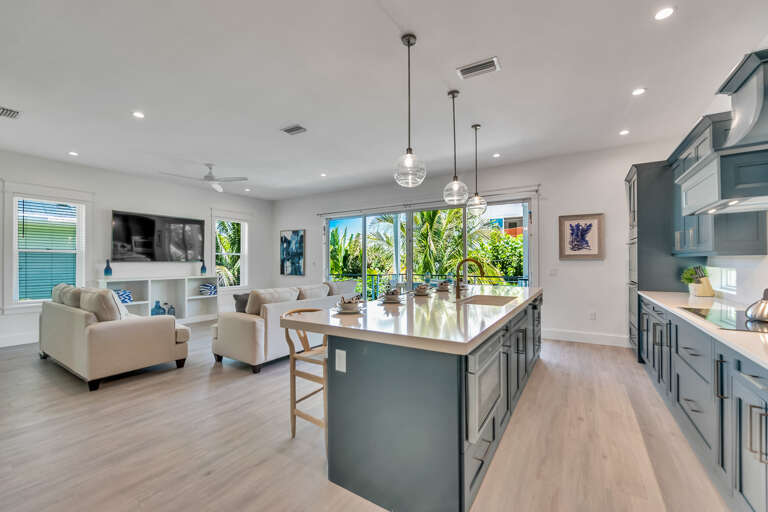 Kitchen and Living Room