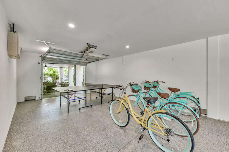 Ping Pong and Provided Bikes