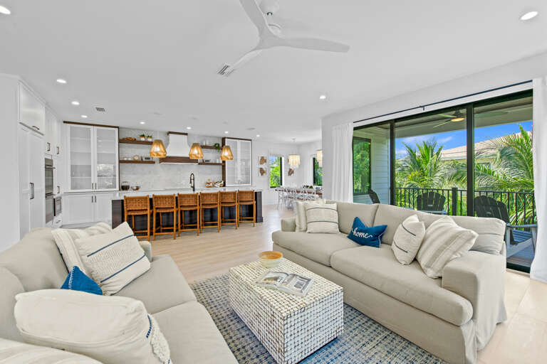 Open Living Area and Kitchen