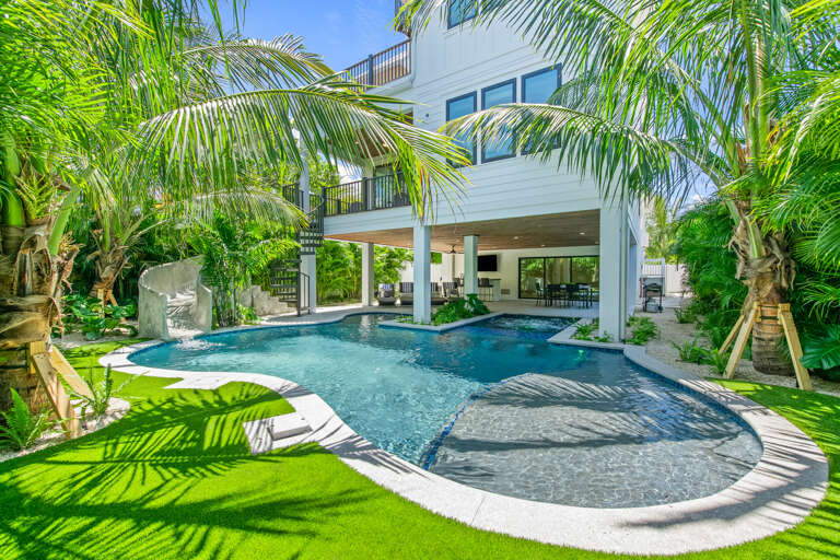 Private Pool with Lounge and Dining Area