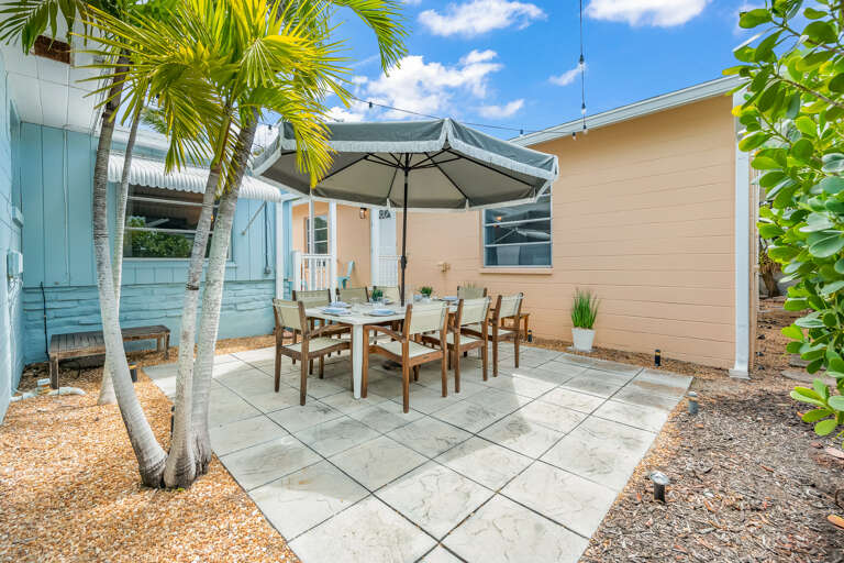 Outdoor dining area
