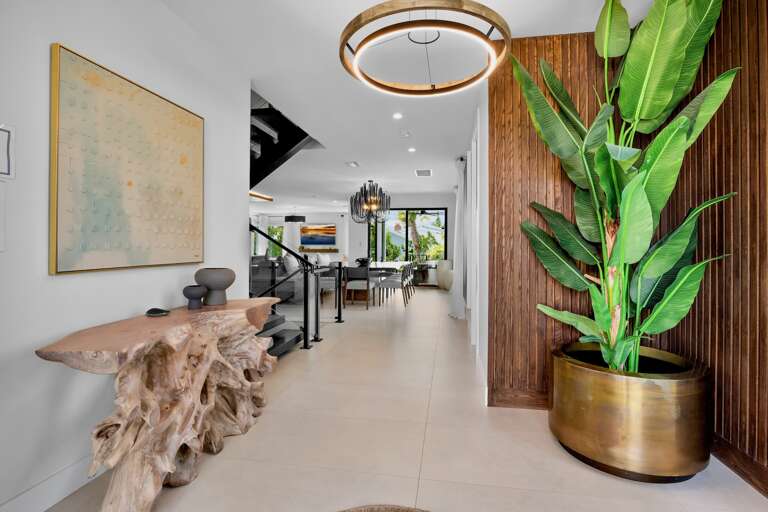 Hallway with Coastal Decor
