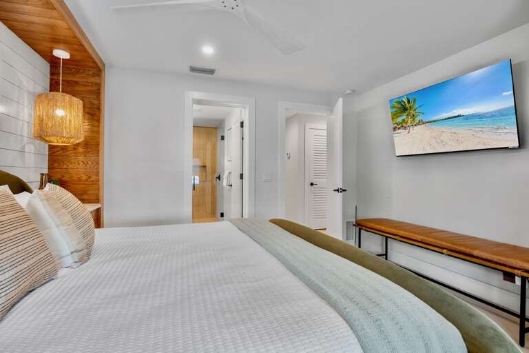 Third Bedroom, King bed and TV