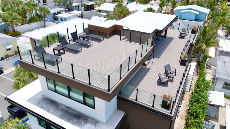 Rooftop Lounge with Sun Chairs