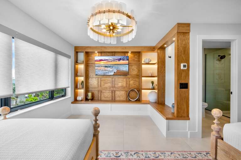 Fourth Bedroom, Two Twin beds with TV