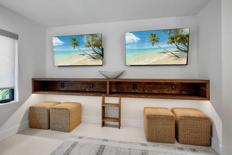 Fifth Bedroom, Two Full over Full beds with TVs