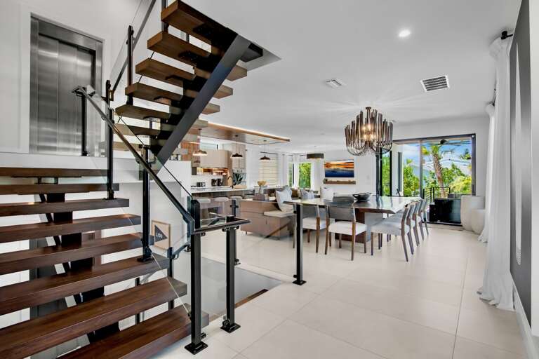 Open Kitchen, Living and Dining Area