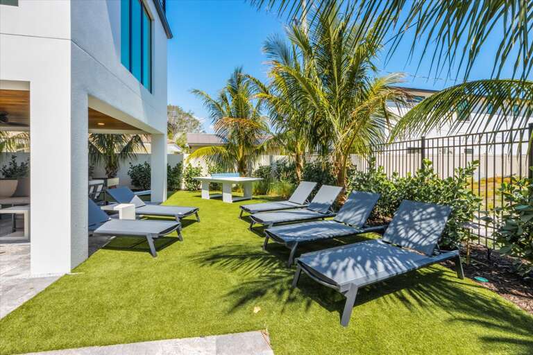 Lounge Chairs and Ping Pong Table