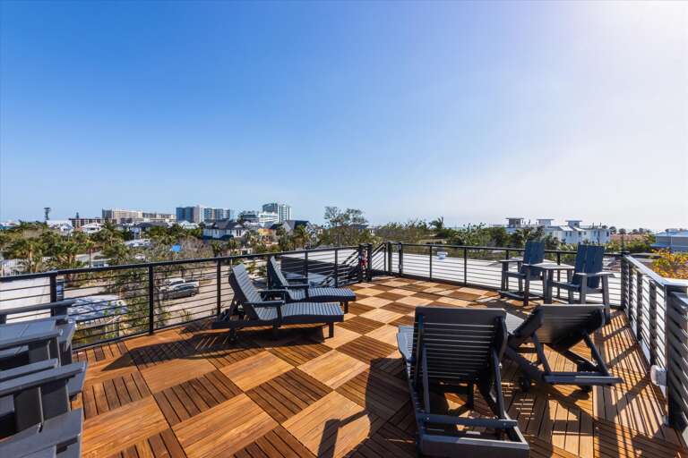 Rooftop Deck and Lounge Chairs
