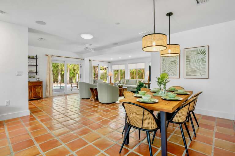 Dining table for shared meals