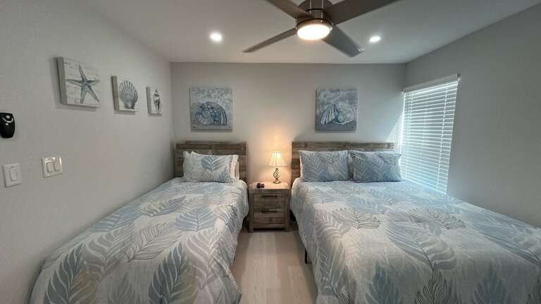 Primary Bedroom, 1 Queen bed and 1 Twin bed