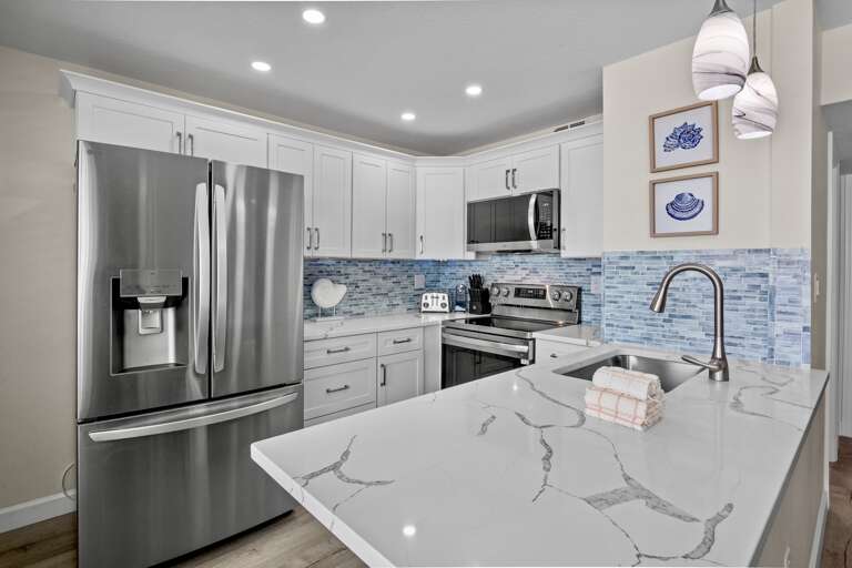 Modern kitchen with all appliances