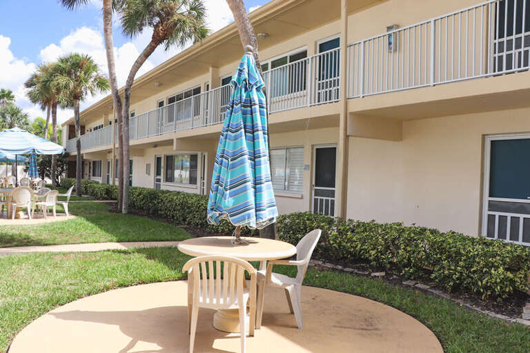 Outdoor dining table