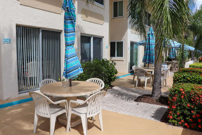Outdoor dining table