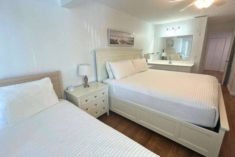 Primary Bedroom, King bed and one twin bed