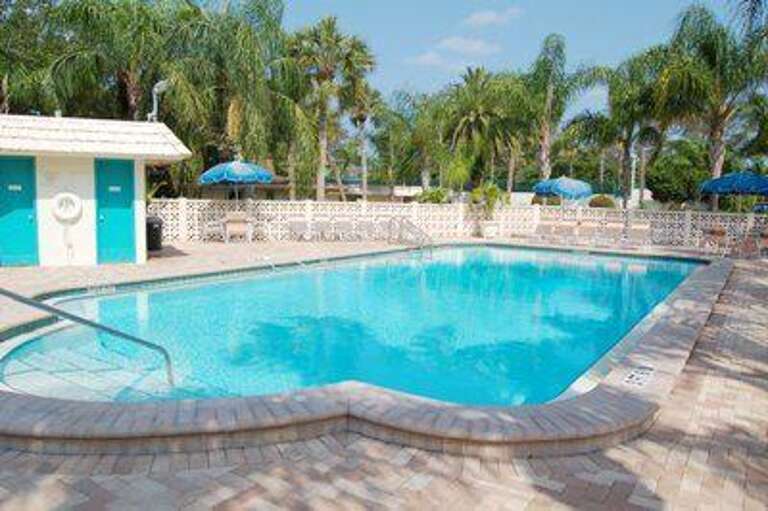 Shared heated pool