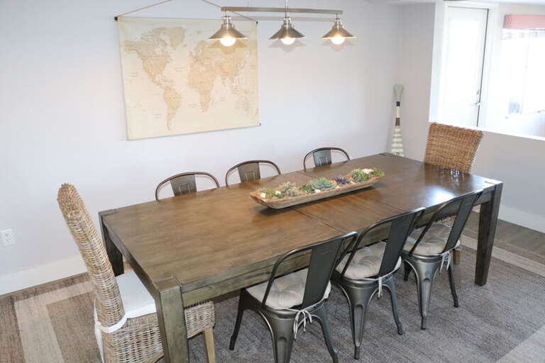 Comfortable dining space