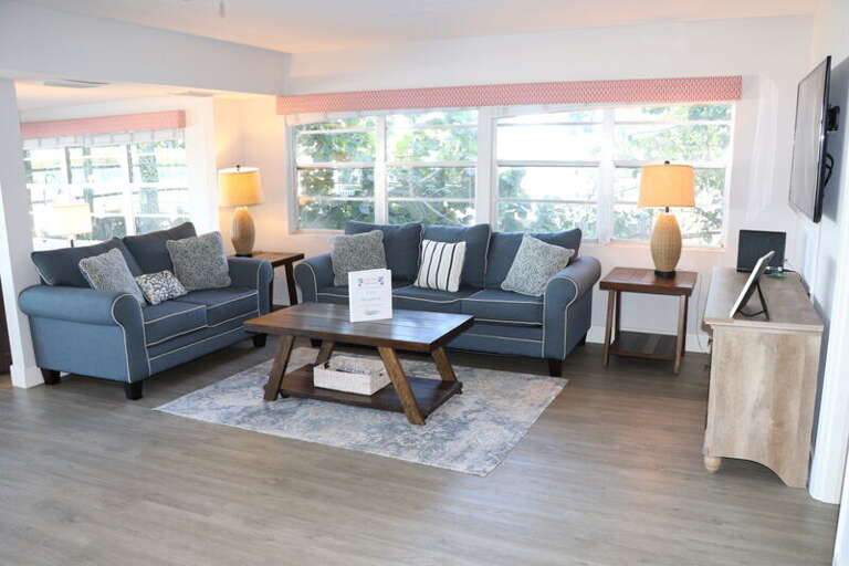 Cozy living room with plush seating