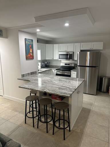 Kitchen island with seating