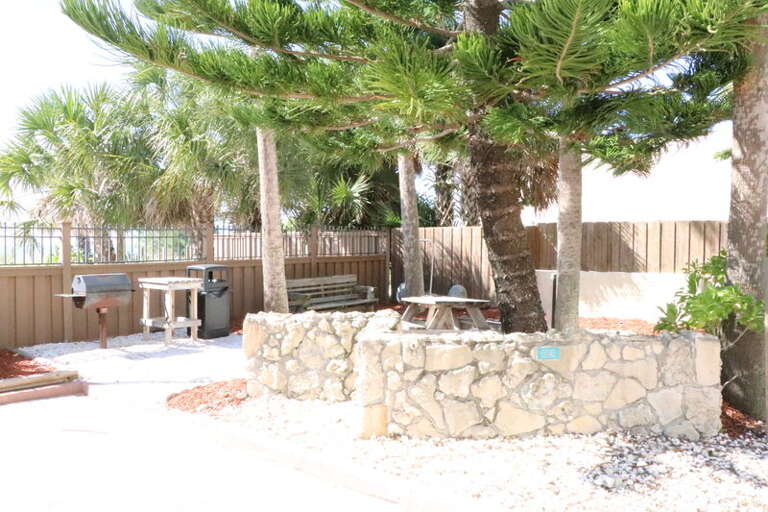 Shared BBQ Grill and Dining Area