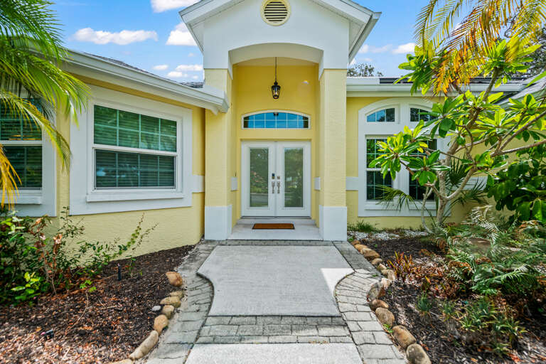 Welcoming main entrance