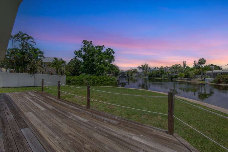 Canal Front Deck