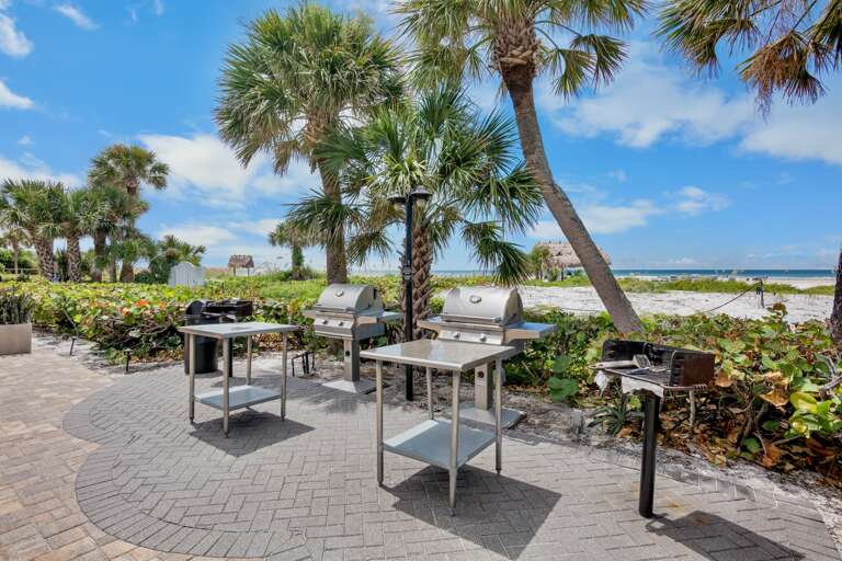 BBQ grilling area