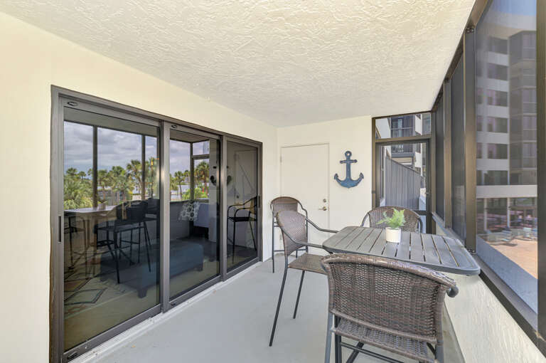Private Balcony with seating