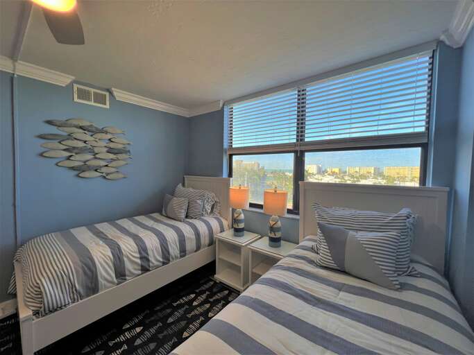 Guest Bedroom One, Two Twin Beds