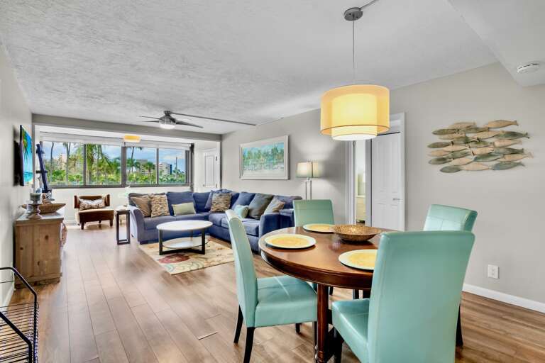 Open-concept Dining and Living Area