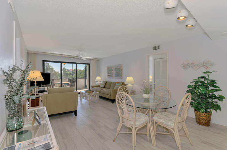 Open-concept Dining and Living Area