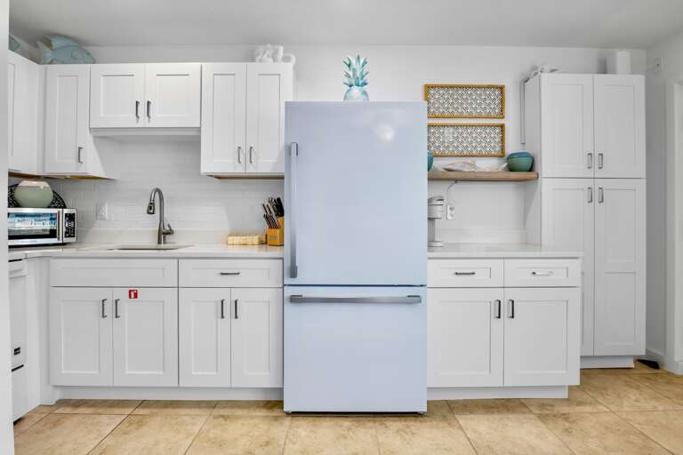 Bright kitchen with ample storage