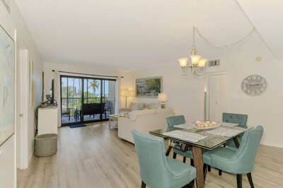 Dining and Living Area, Harbor Towers 322 - Tropical Sand Accommodations