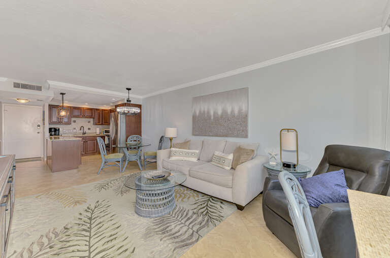 Open-concept living space