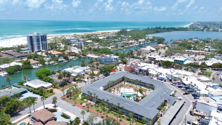Aerial View - Lido Beach Oasis by Tropical Sands Accommodations