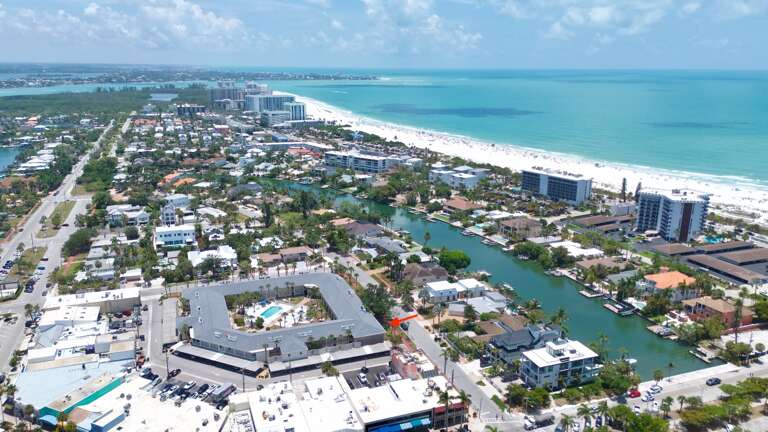 Aerial View - Lido Beach Oasis by Tropical Sands Accommodations