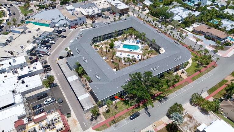 Aerial View - Lido Beach Oasis by Tropical Sands Accommodations