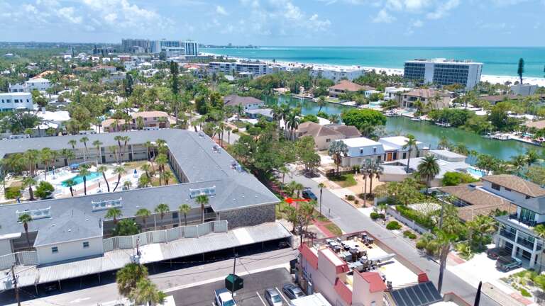 Aerial View - Lido Beach Oasis by Tropical Sands Accommodations