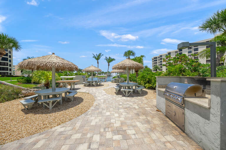 Gulf and Bay Club BBQ Grilling Area Mid-Property