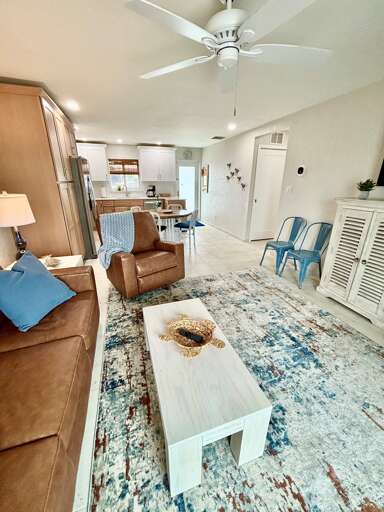 Open living room for family time