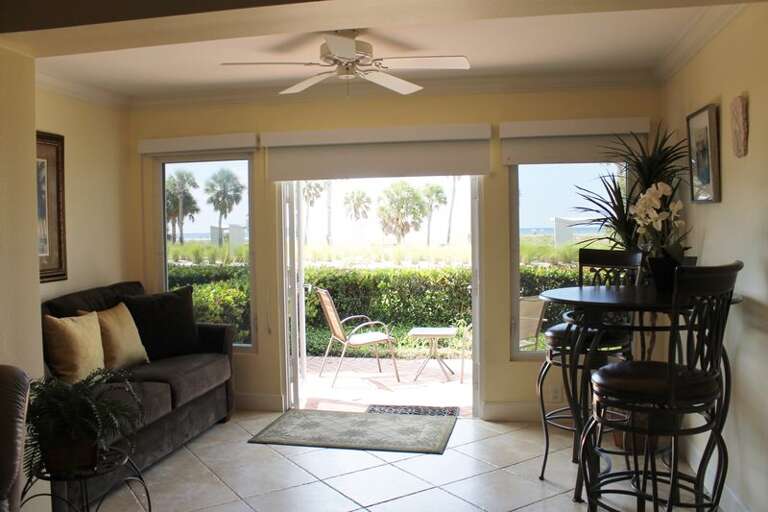 To Patio seating