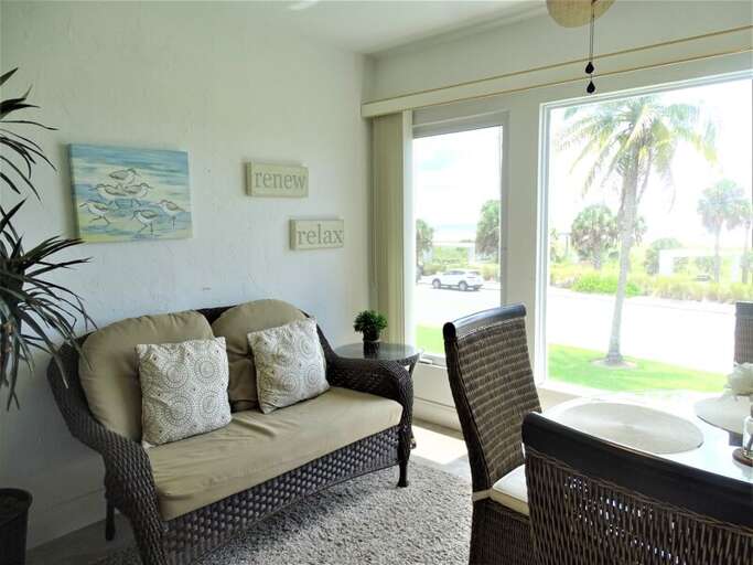 Seating with Tropical Views
