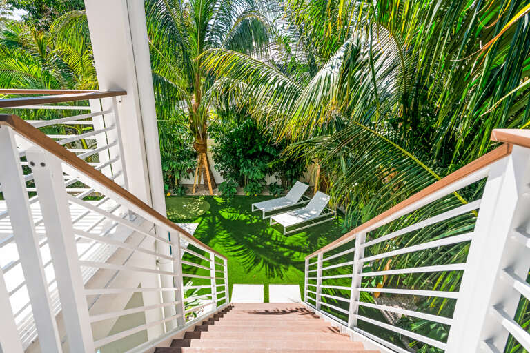 Stairs To Backyard