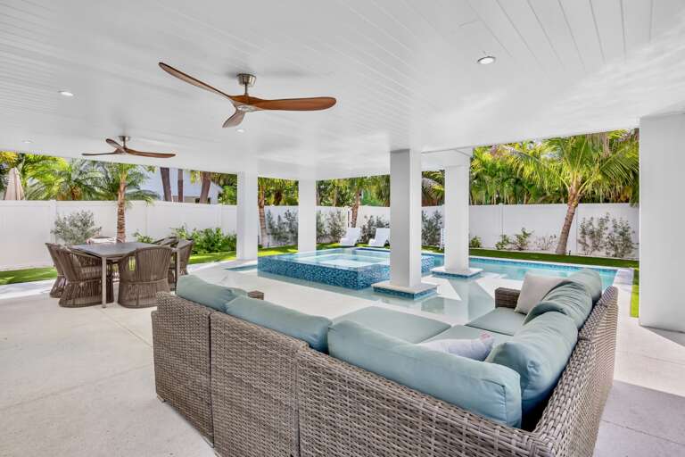 Poolside Living Area