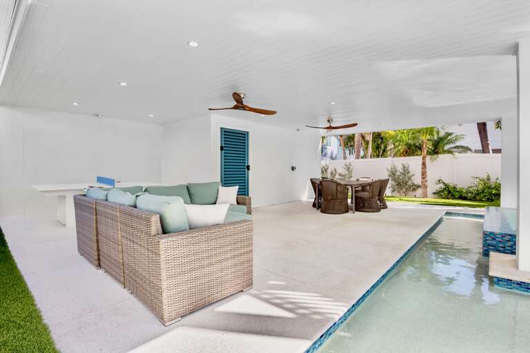 Poolside Living Area